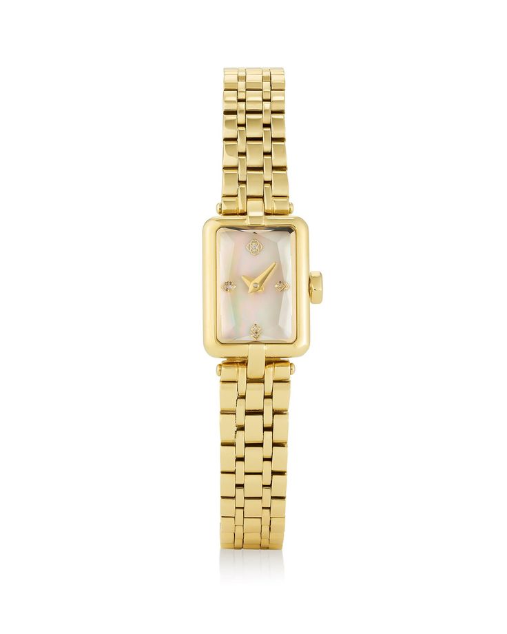 Élégance Dorée – Montre Femme Luxe Rectangulaire
